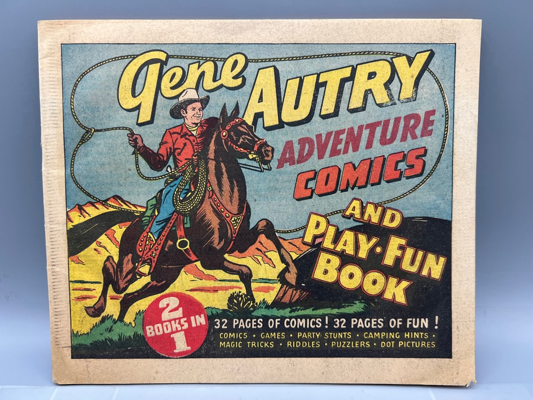 1947 Gene Autry Adventure Comics And Play-Fun Book - Pillsbury Premium (1 of 4)
