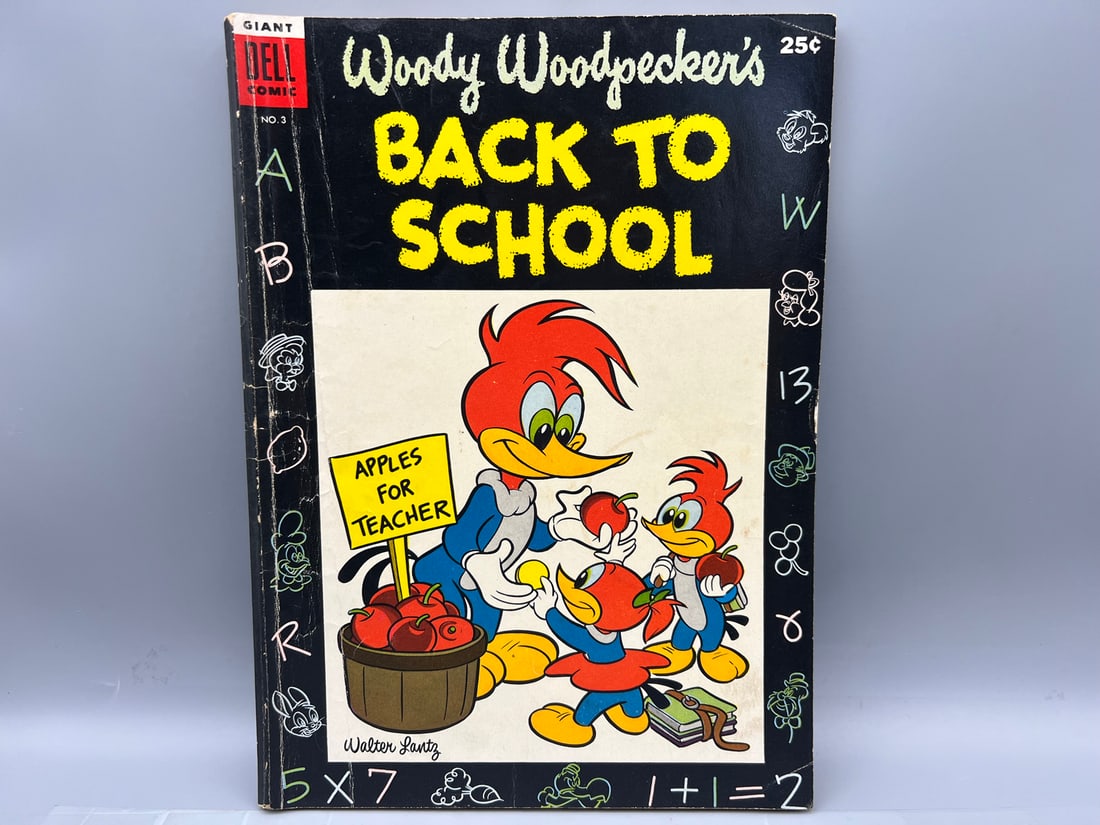 Dell Giant #3 Walter Lantz Woody Woodpecker's Back To School (1 of 4)