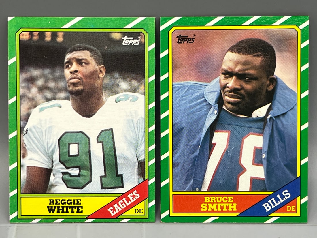 1986 Topps Reggie White RC #275 & Bruce Smith RC #389 (1 of 2)