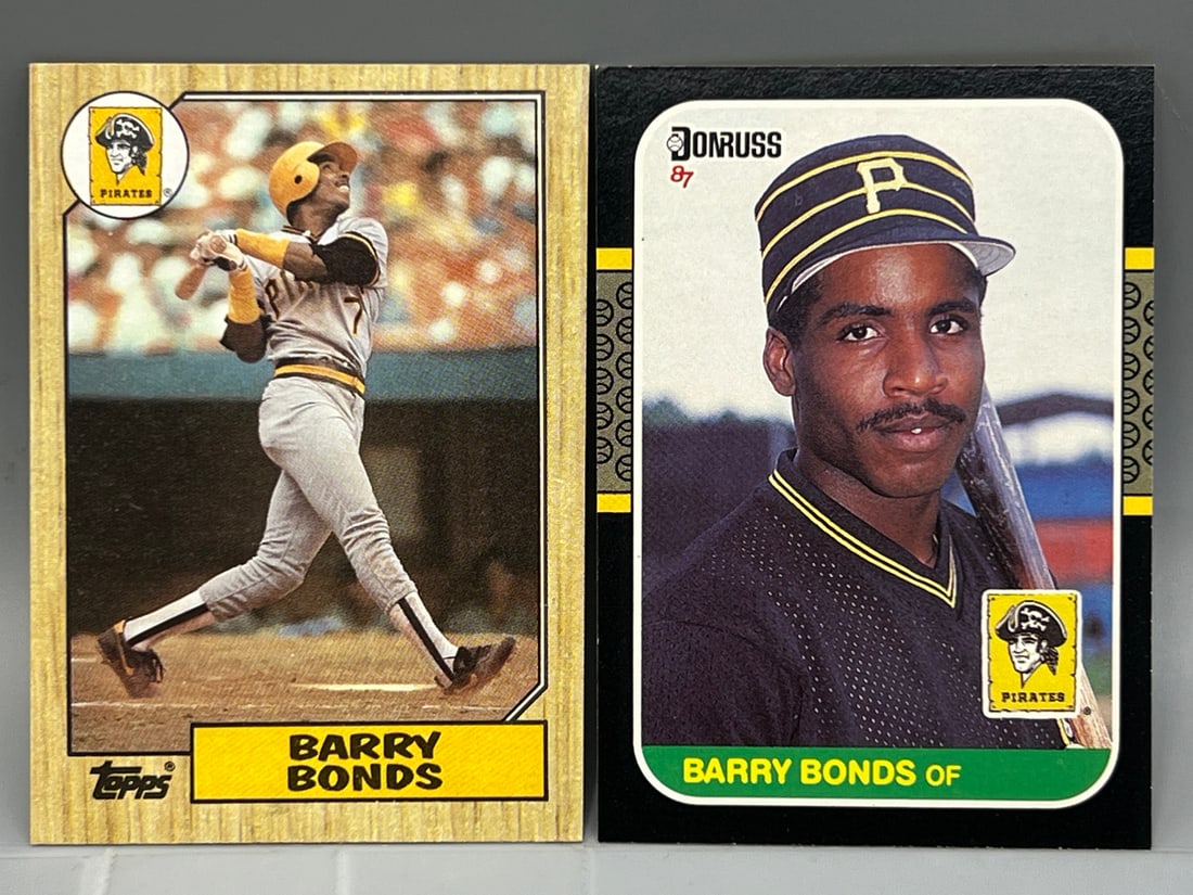 1987 Topps Barry Bonds RC #320 & 1987 Donruss Barry Bonds RC #361 (1 of 2)