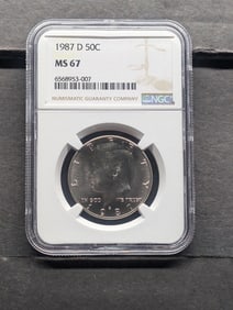1987-D Kennedy Half Dollar - NGC MS67