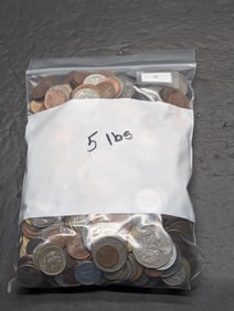 5 Lbs. of Various Modern & Vintage World Coins
