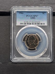 1966 SMS Jefferson Nickel - PCGS SP67