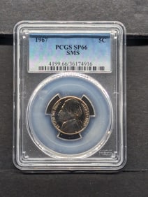 1967 SMS Jefferson Nickel - PCGS SP66