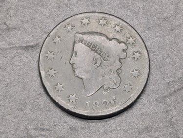 1826 US Large Cent. VG. Nice chocolate brown coin.