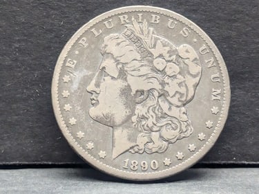 1890-CC Morgan Dollar. Original.