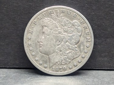 1879-CC Morgan Dollar. Rare Key Date.