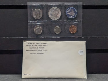 1965 Special Mint Set in US Mint pack. GEM. Nice envelope.