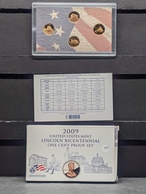 2009-S Lincoln Bicentennial One Cent Proof Set. All four varieties. GEM in original box.