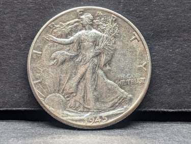 **FLASHY** 1945-D Walking Liberty Half Dollar