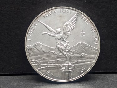 1 Oz. .999 SILVER 2013 Mexican Libertad Silver Peso Designed Coin