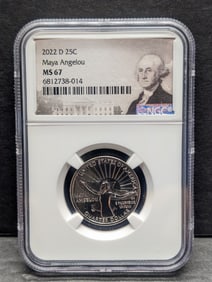 2022-D Maya Angelou Quarter - NGC MS67