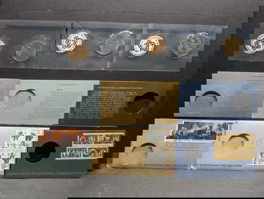 Lot of Three Bicentennial Medals w/ First Day of Issue Stamps