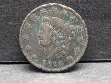 1818 Coronet Head Large Cent