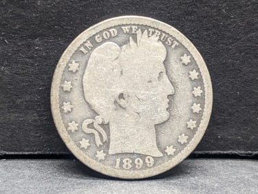 1899-O Barber Silver Quarter
