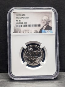 2022-D Wilma Mankiller Quarter - NGC MS67