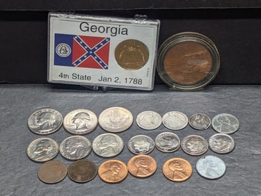Grab Bag of Modern & Vintage U.S. Coins & Tokens