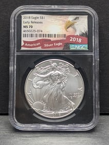 2018 American Silver Eagle - NGC MS70 *First Strike*