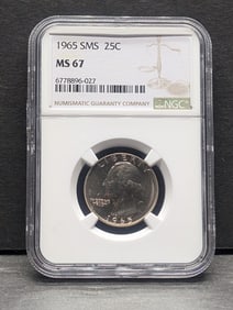 1965 SMS Washington Quarter - NGC MS67