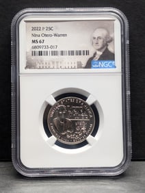 2022-P Nina Otero-Warren Quarter - NGC MS67