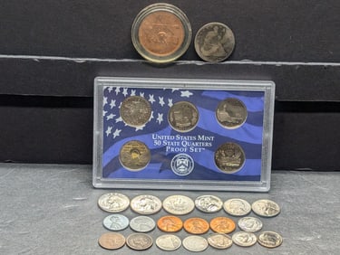Grab Bag of Modern & Vintage U.S. Coins & Tokens