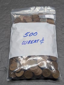 Bag of 500 Lincoln Wheat Cents