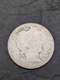 1909-O Barber Silver Quarter