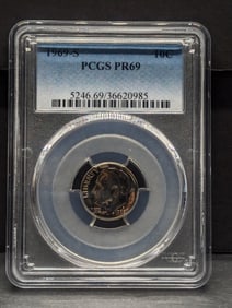 1969-S PROOF Roosevelt Dime - PCGS PR69