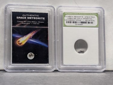 Authentic Campo del Cielo Argentina Meteor Shower & Meteorite Space Rock