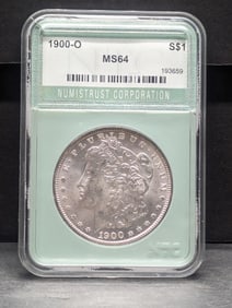 1900-O Morgan Silver Dollar - NTC Cert. MS64