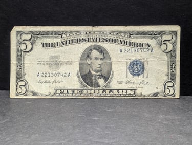 1953 Series $5 Silver Certificate