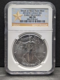 2014-W American Silver Eagle - NGC MS70 *Early Release*