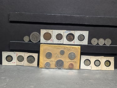 Grab Bag of Vintage World Coins (Includes Silver)