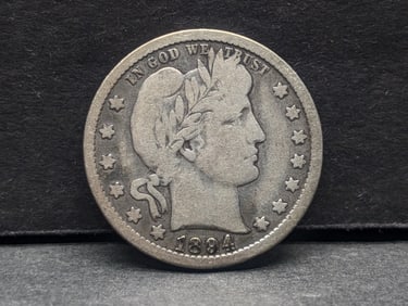 1894-O Barber Silver Quarter