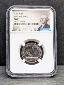 2022-P Anna May Wong Quarter - NGC MS67