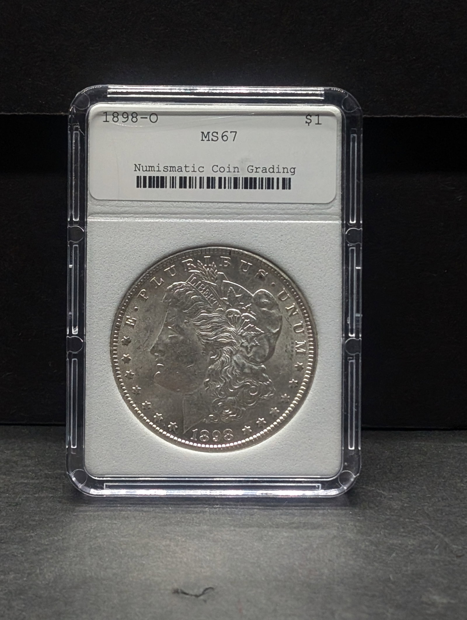 1898-O Morgan Silver Dollar - NCG Cert. MS67 (1 of 4)