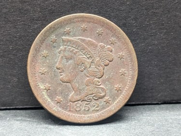 1852 Braided Hair Large Cent
