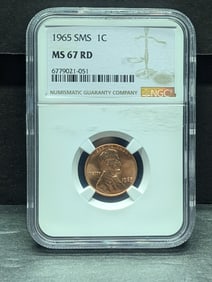 1965 SMS Lincoln Memorial Cent - NGC MS67 RD