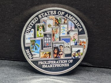 1/2 Troy Oz. .999 FINE SILVER Proliferation of Smartphones Designed Coin