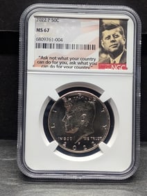 2022-P Kennedy Half Dollar - NGC MS67