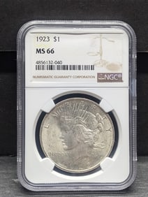 1923 Peace Silver Dollar - NGC MS66