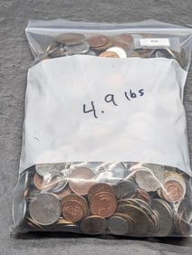 4.9 Lbs. of Various Modern & Vintage World Coins