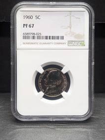 1960 PROOF Jefferson Nickel - NGC PF67