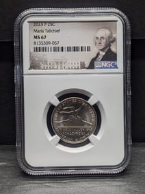 2023-P Maria Tallchief Quarter - NGC MS67