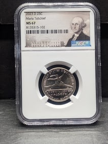 2023-D Maria Tallchief Quarter - NGC MS67