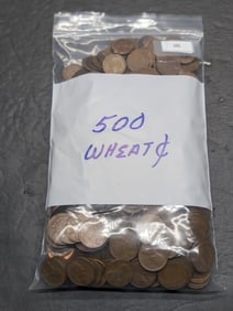 Bag of 500 Lincoln Wheat Cents