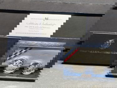 1991-1995-W&P PROOF WWII 50th Anniv. Commem 2-Coin Set in OGP w/ COA