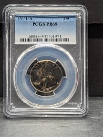 1971-S PROOF Washington Quarter - PCGS PR69