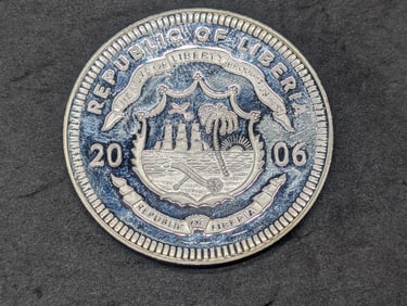 2006 Republic of Liberia - George Washington .999 SILVER $20 Coin