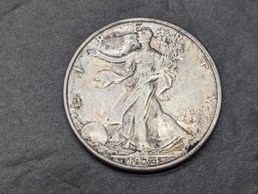 **GREAT DETAILS** 1934-D Walking Liberty Half Dollar